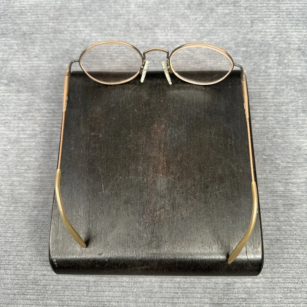 Esprit 9080 Oval Y2K Eyeglasses Bronze Metal Frames 47-20-140 Color 065 Vintage
